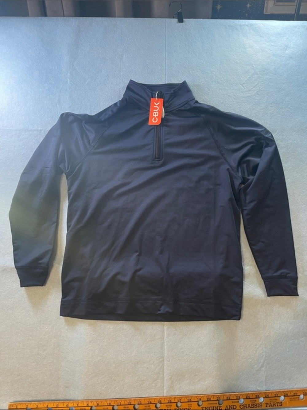 Cutter & Buck Navy Half-Zip Long-Sleeve Shirt
